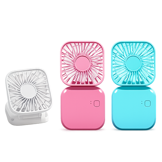 Ventilateur portable rechargeable format poche – plusieurs coloris