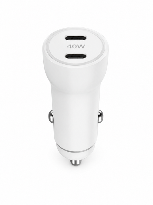Chargeur allume-cigare double USB-C 40W