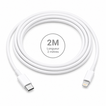 Câble USB-C vers Lightning 2 m