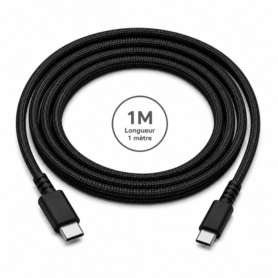 Câble USB-C vers USB-C 1 m renforcé