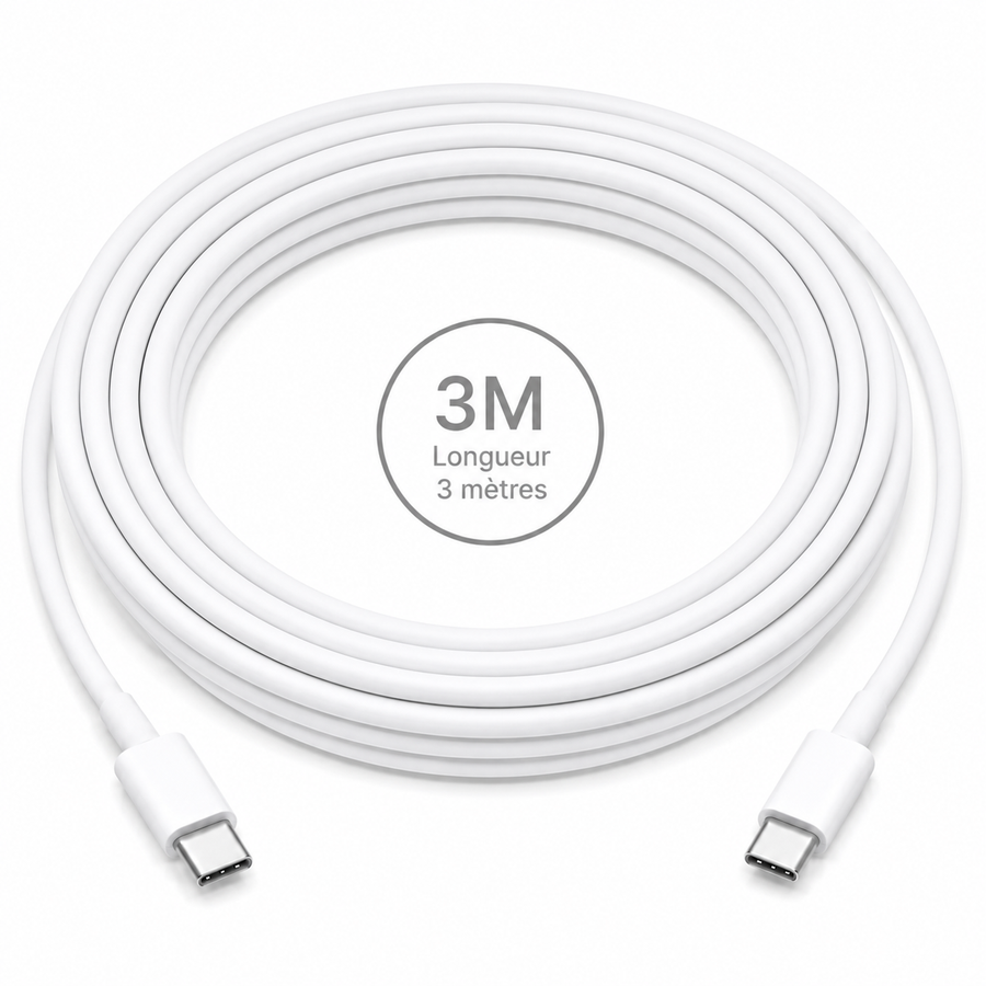 Câble USB-C vers USB-C 3 m