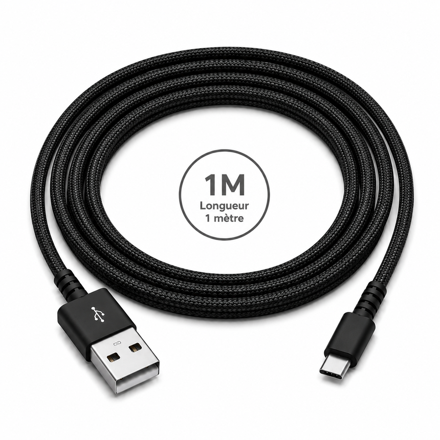 Câble USB-A vers USB-C 1 m renforcé