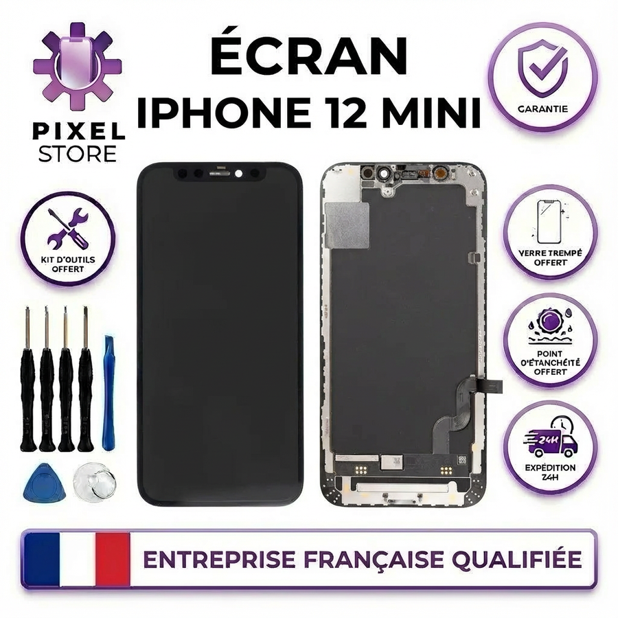Écran iPhone 12 mini qualité Soft OLED - Pixel Store