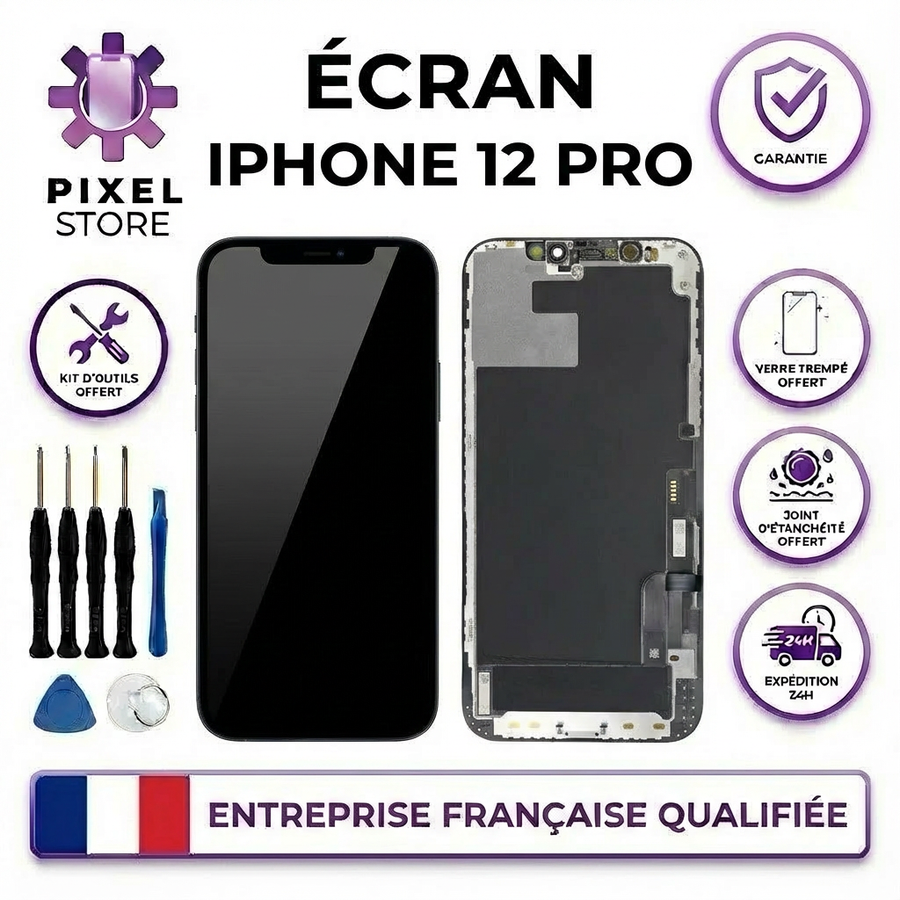 Écran iPhone 12 Pro qualité Soft OLED - Pixel Store