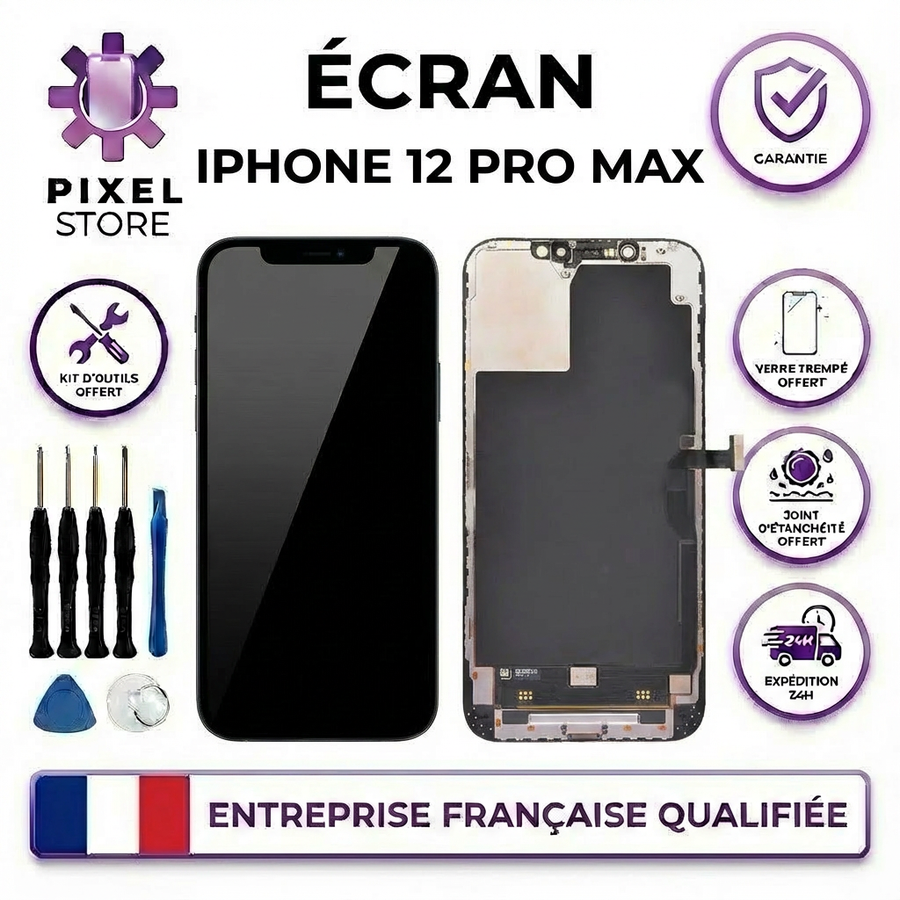 Écran iPhone 12 Pro Max qualité Soft OLED - Pixel Store