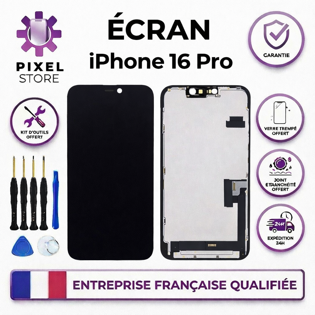 Apple iPhone 16 Pro – Bloc écran Original Apple – Service Pack