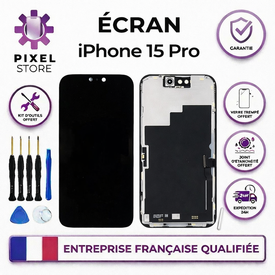 Apple iPhone 15 Pro – Écran Hard OLED