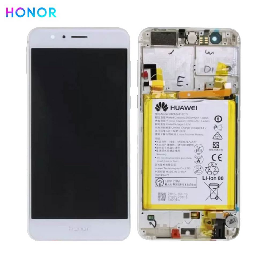 Honor 8 – Bloc écran LCD Service Pack d’origine – Gris - Pixel Store testé garantie