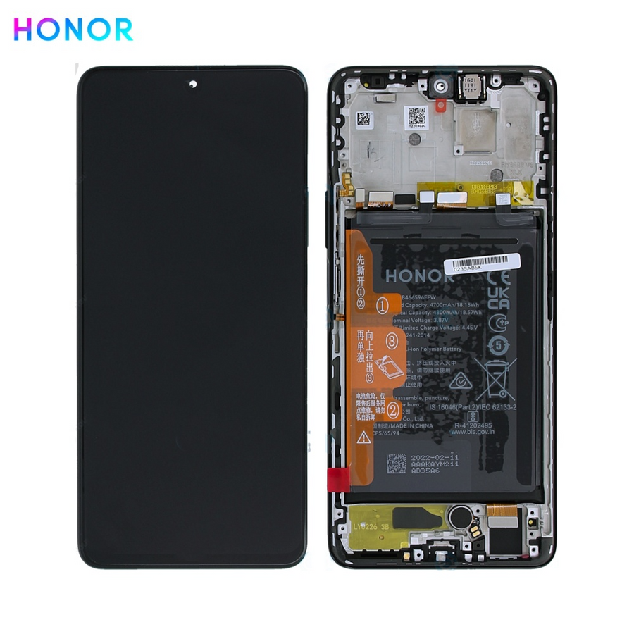 Honor Magic 4 Lite 4G – Bloc écran AMOLED Service Pack d’origine – Blanc - Pixel Store testé garantie
