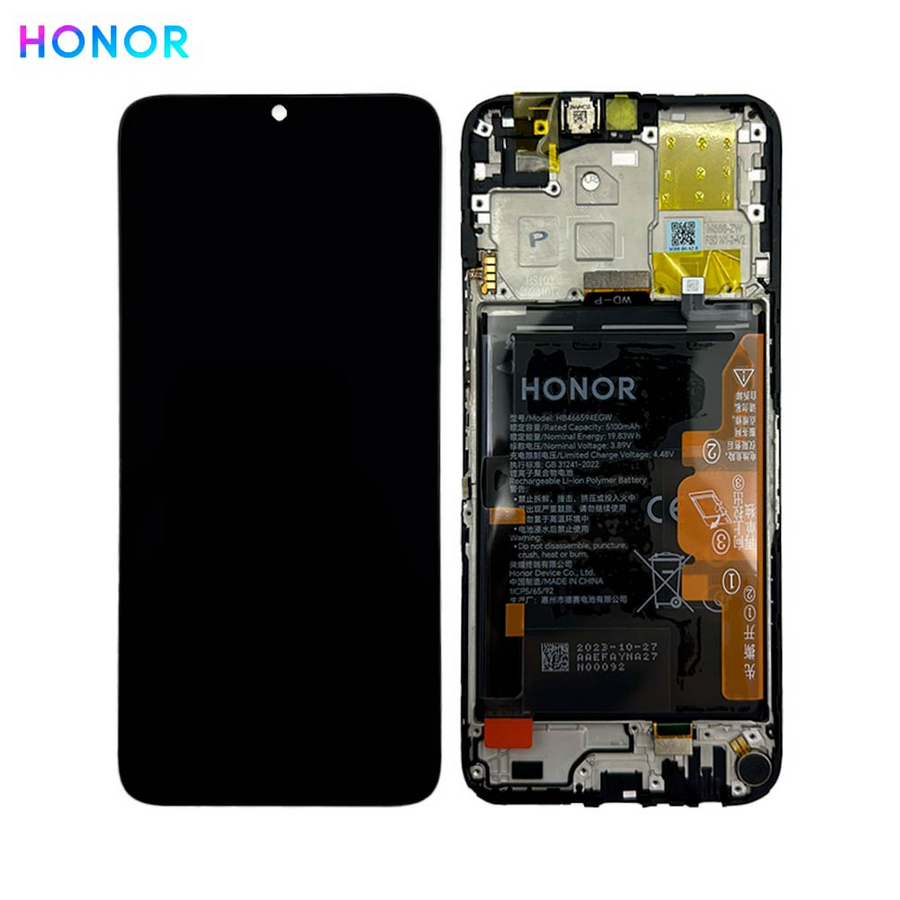 Honor X6a – Bloc écran LCD Service Pack d’origine – Blanc - Pixel Store testé garantie