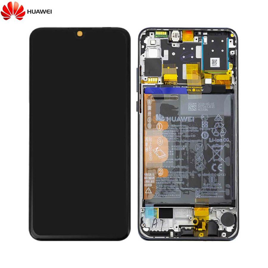 Huawei P30 Lite XL/New Edition – Bloc écran AMOLED Service Pack d’origine – Gris - Pixel Store testé garantie