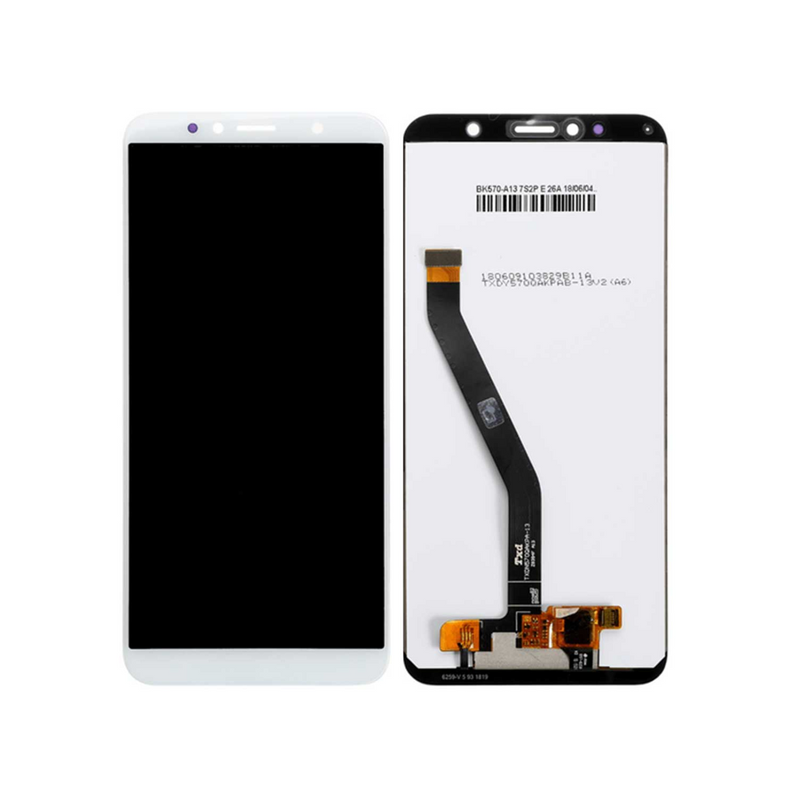 Huawei Y6 2018 – Bloc écran LCD Service Pack d’origine – Blanc - Pixel Store testé garantie