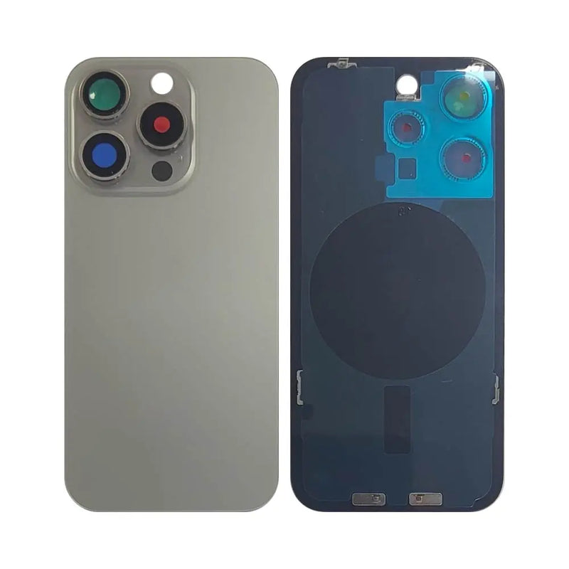 Apple iPhone 15 Pro – Vitre arrière – Titane naturel