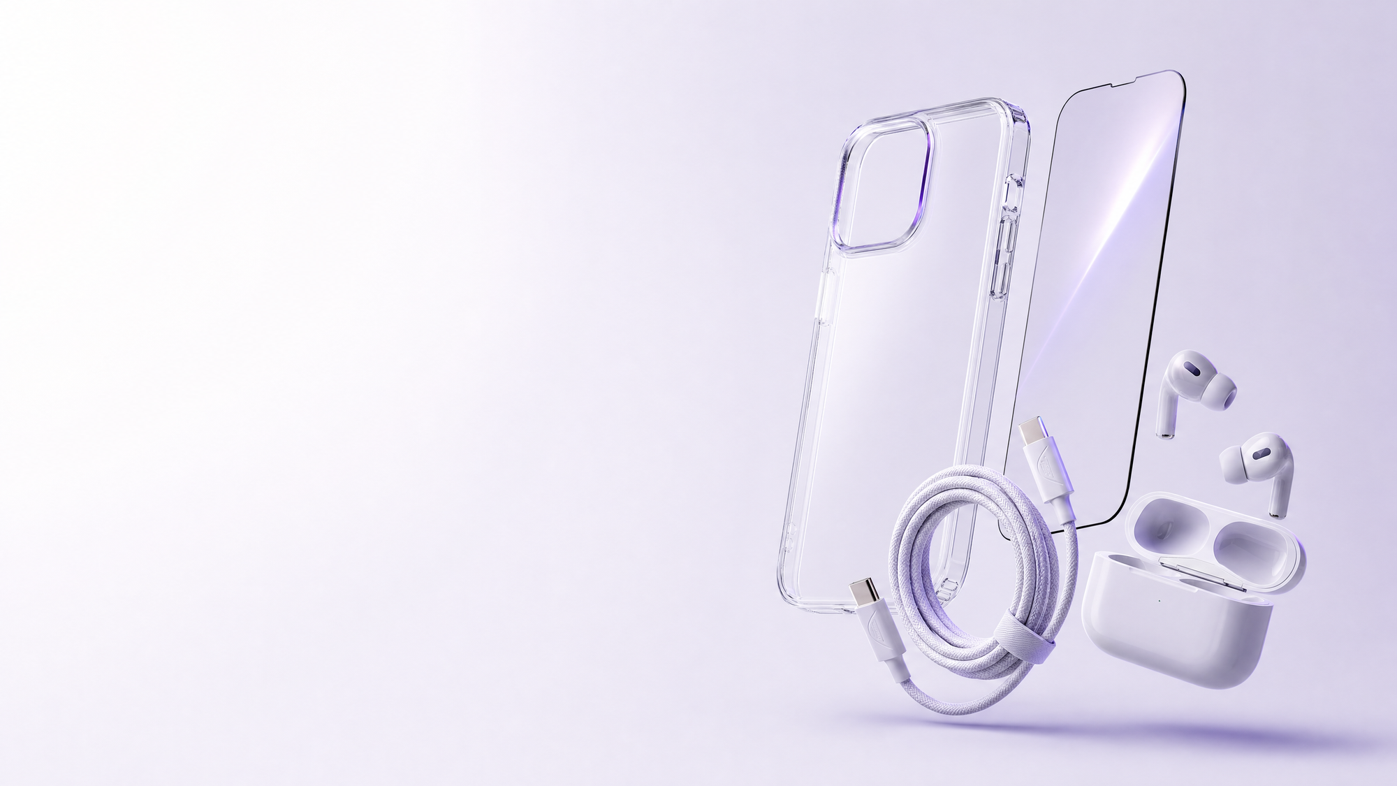 Accessoires premium — bannière pleine largeur Pixelstr