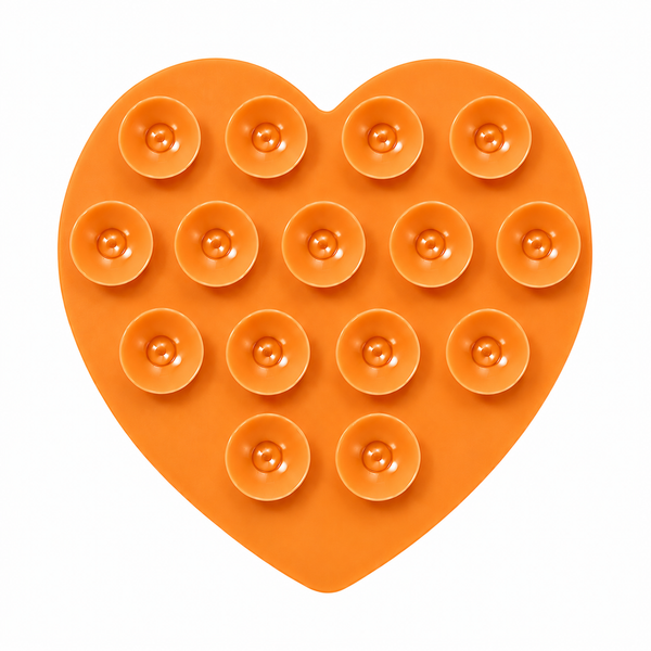Ventouse cœur pour téléphone Orange