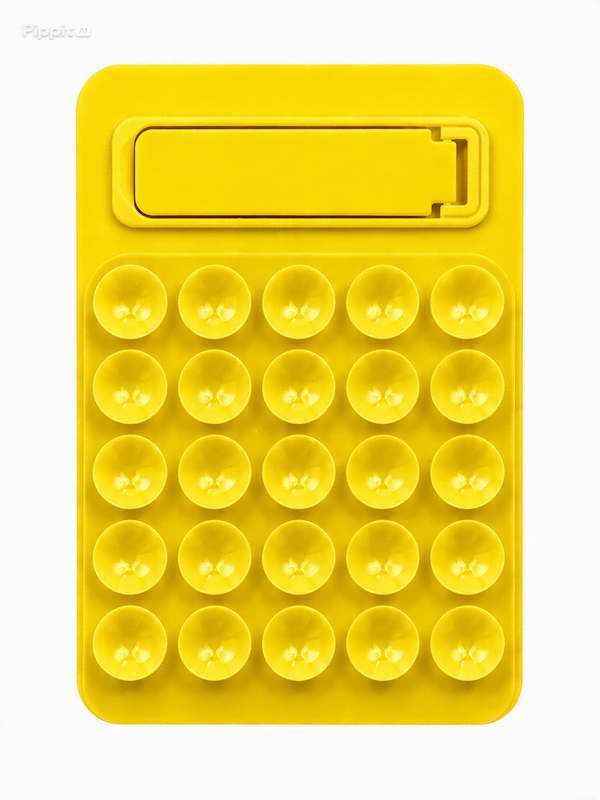Ventouse avec support pour téléphone Jaune