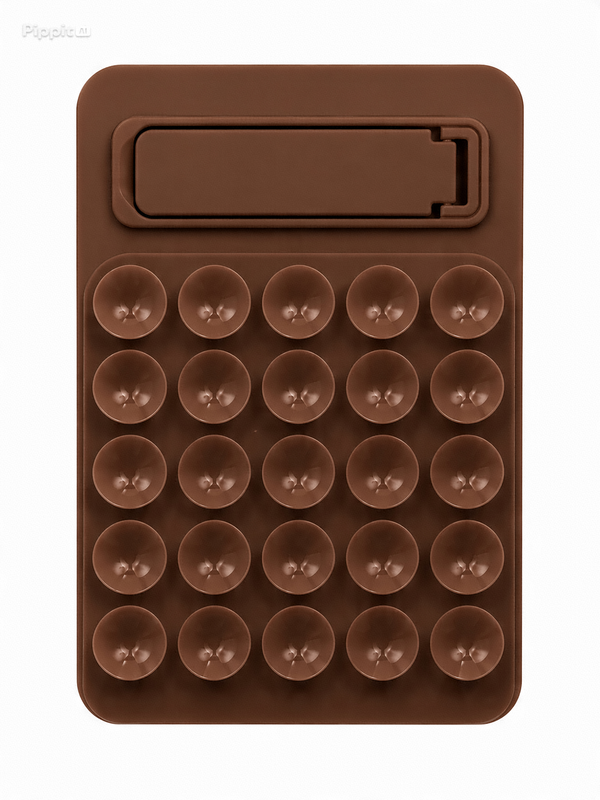 Ventouse avec support pour téléphone Marron