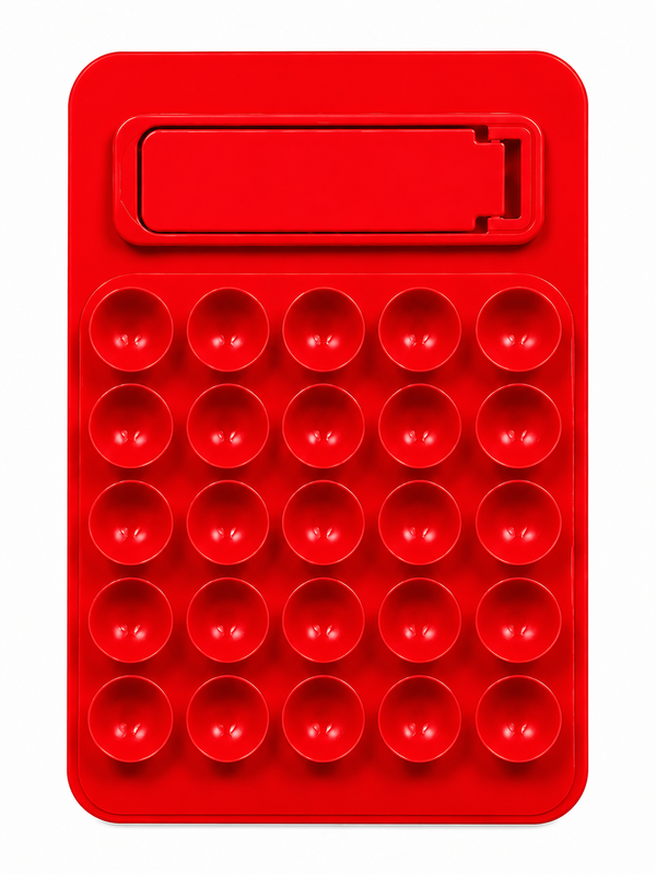 Ventouse avec support pour téléphone Rouge