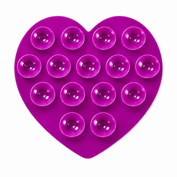 Ventouse cœur pour téléphone Violet