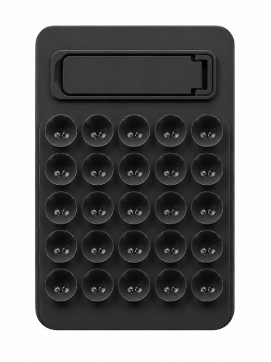 Ventouse avec support pour téléphone Gris noir