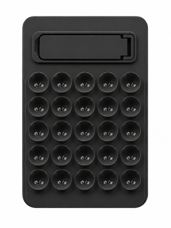 Ventouse avec support pour téléphone Gris noir